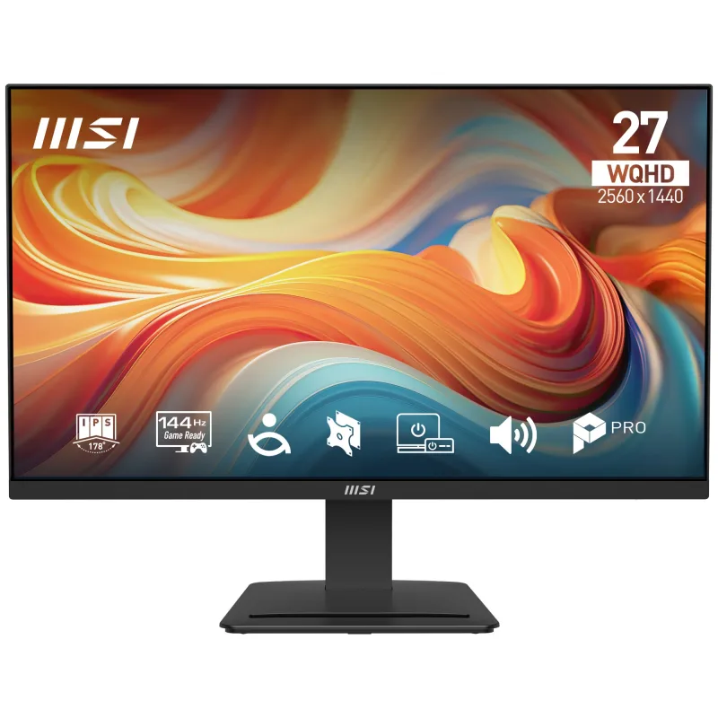 MSI PRO MP273Q E14 27" IPS Quad HD 144Hz 1ms HDMI DisplayPort Monitor with Speakers