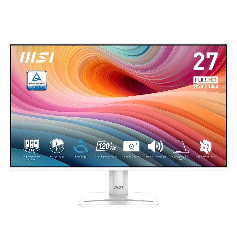 MSI PRO MP275W E2 27 IPS Full HD 120Hz 1ms White Monitor