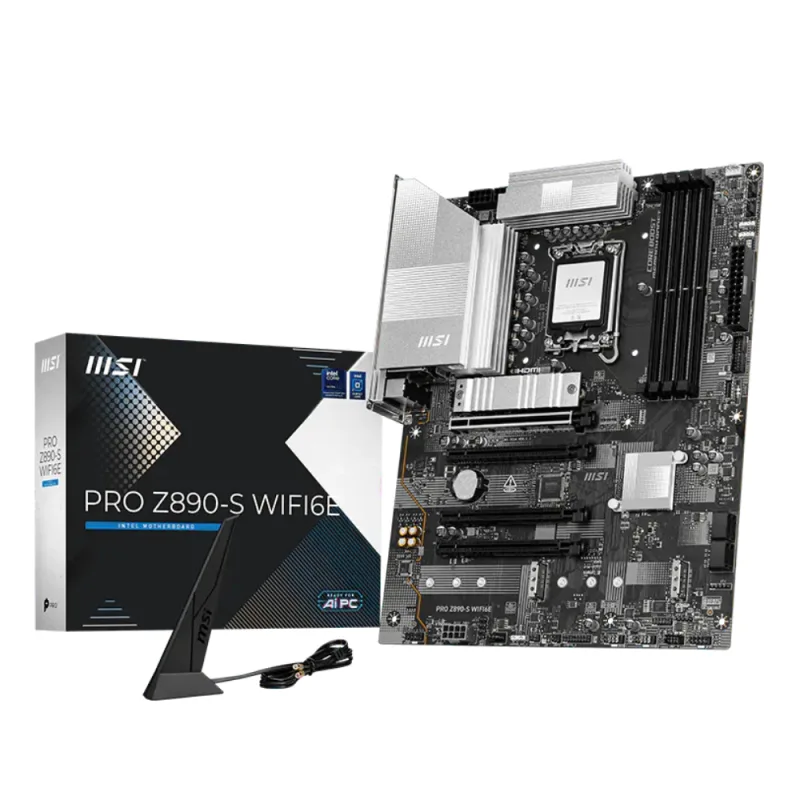 MSI PRO Z890-S WiFi 6E Intel Z890 LGA 1851 ATX Motherboard