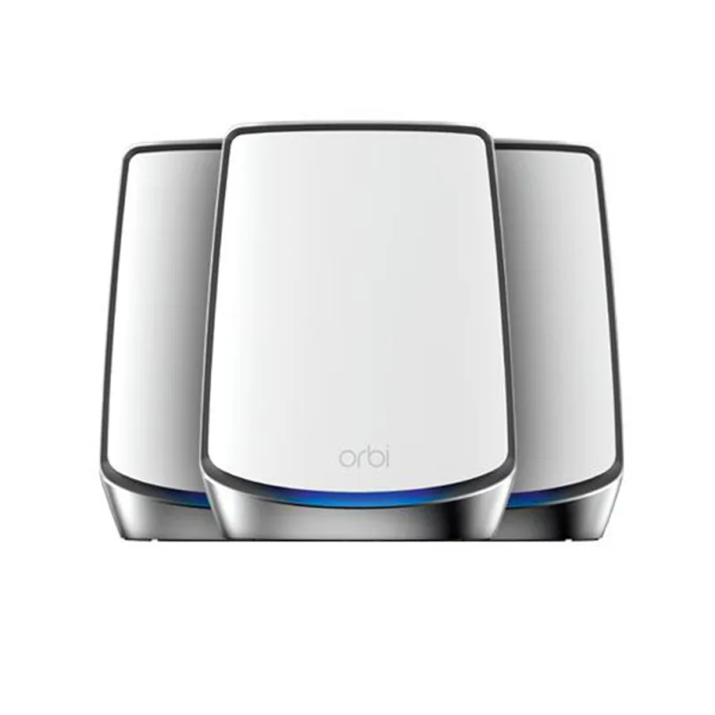 Netgear Orbi RBK853-100EUS Tri-Band WiFi 6 Mesh Router, 7500 sq ft Coverage, Up to 6Gbps Speed