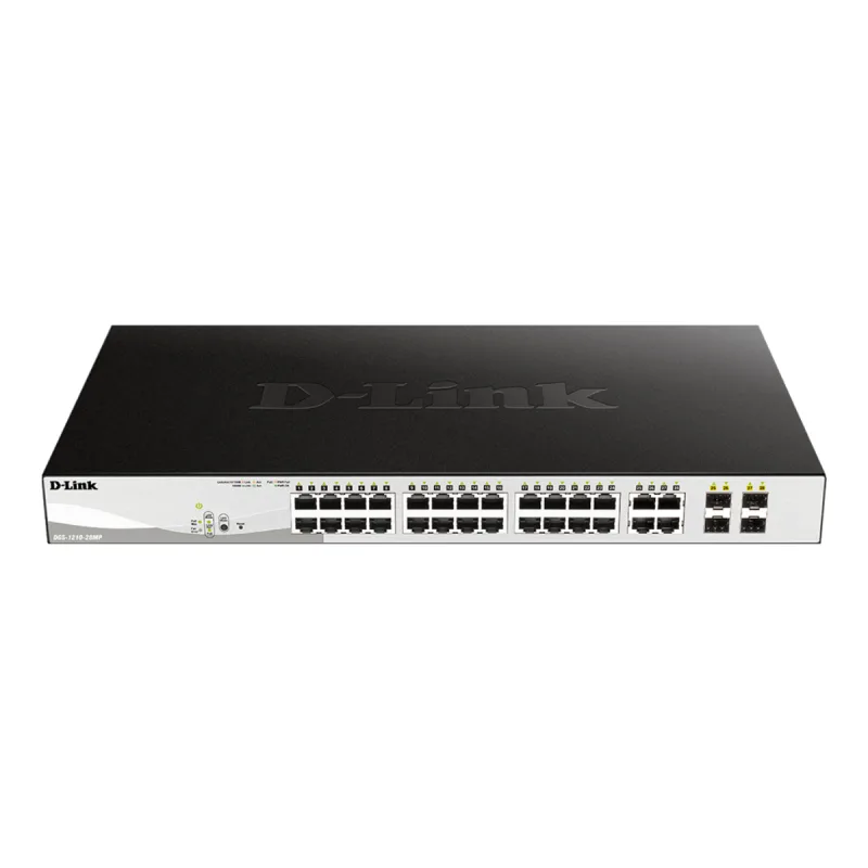 New Open Box D-Link DGS-1210-28P 28-Port Gigabit PoE Smart Managed Switch