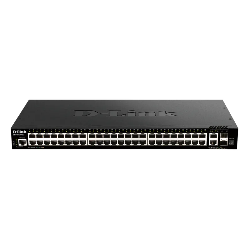 New Open Box D-Link DGS-1520-52 52-Port Gigabit Layer 3 Stackable Smart Managed Switch