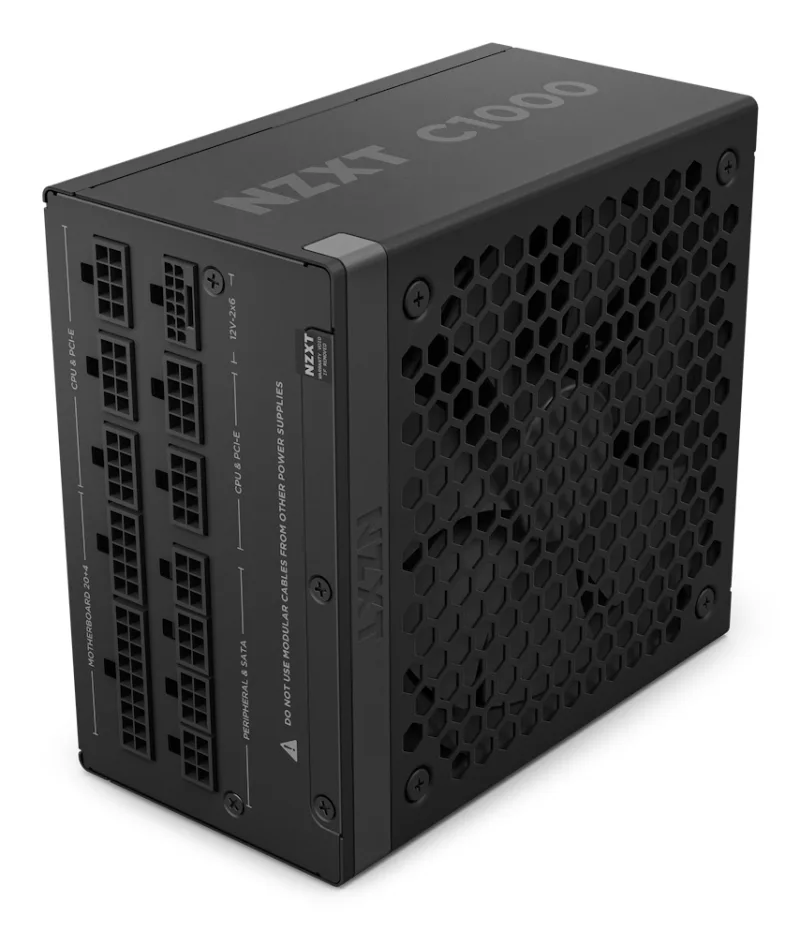 NZXT C1000 Fully Modular Cybernetics A 80 Plus Gold ATX 3.1 Black PSU - PA-0G2BB-UK
