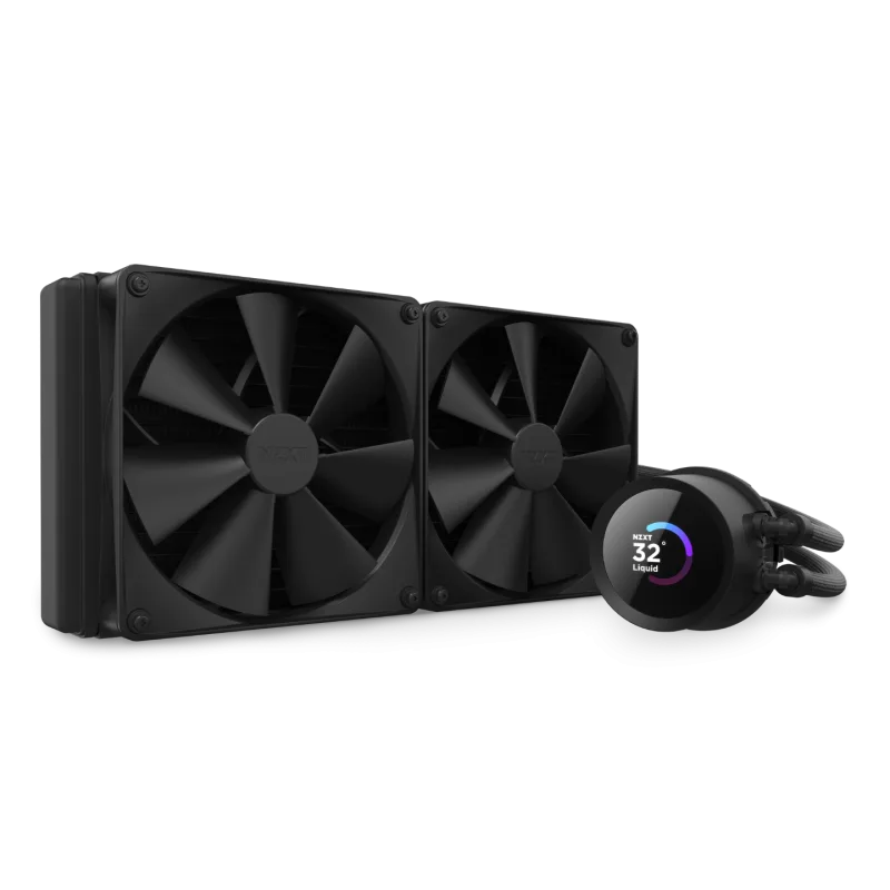NZXT Kraken 280 4-pin PWM AIO Liquid Cooler - Black
