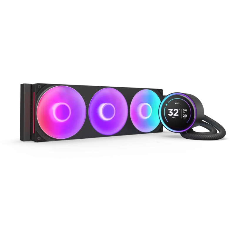 NZXT Kraken 360mm Elite V2 Black RGB 8 Pin PWM AIO Liquid Cooler