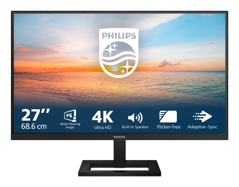 Philips 1000 Series 27E1N1800AE 27 IPS 4K UHD Height-Adjustable Monitor