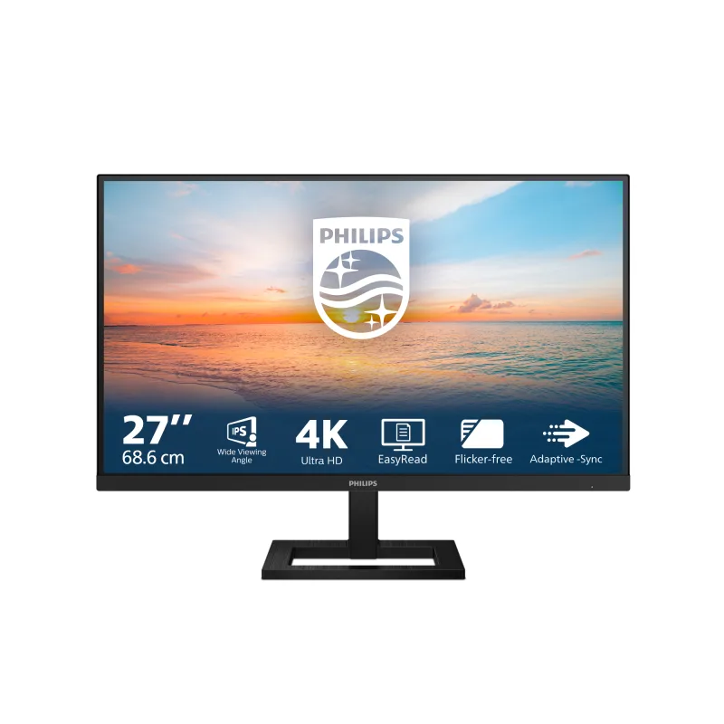Philips 27E1N1900AE 27" IPS UHD 4K USB-C Height Adjustable Monitor with Speakers