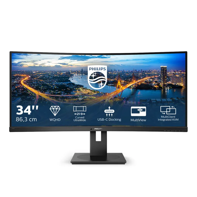 Philips B-Line 346B1C 34 VA UWQHD UltraWide Curved Monitor