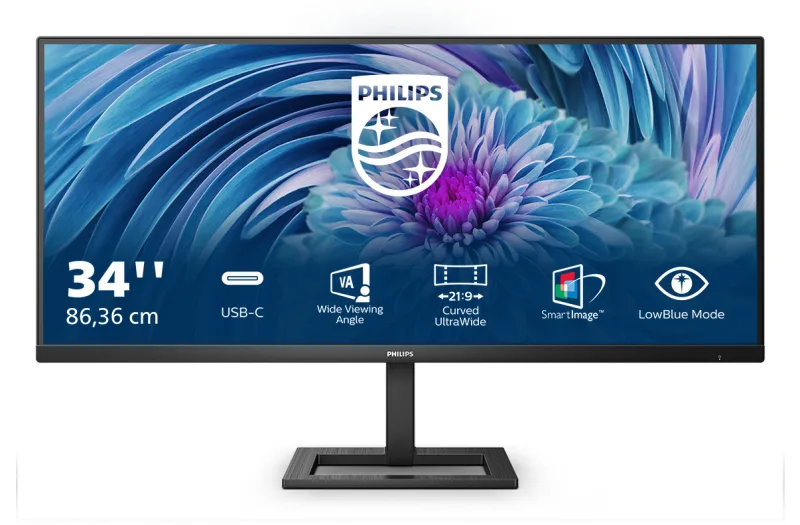Philips E-Line 346E2LAE 34 VA WQHD 100Hz 1ms Height-Adjustable Monitor