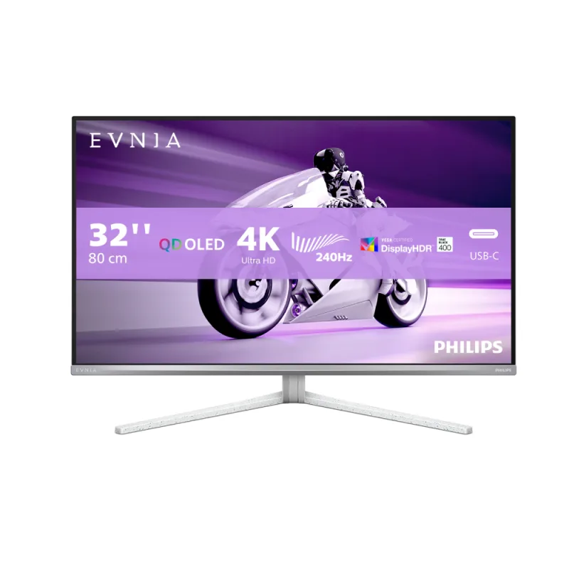 Philips Evnia 8000 32M2N8900 32 QD-OLED 4K UHD 240Hz 0.03ms USB-C Gaming Monitor