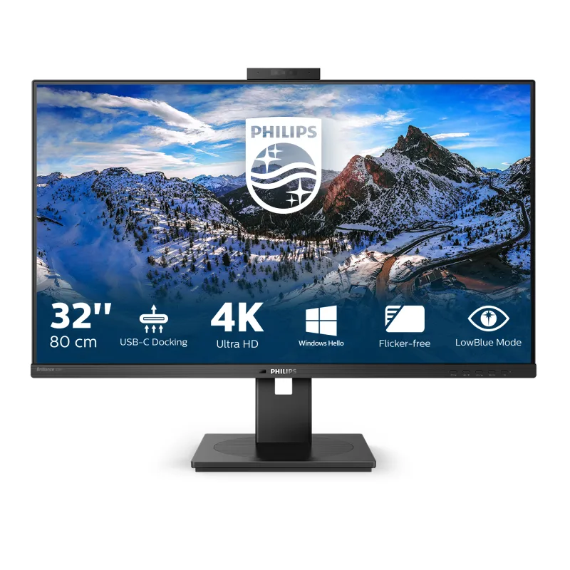 Philips P-Line 329P1H 32 IPS 4K UHD USB-C Docking Monitor