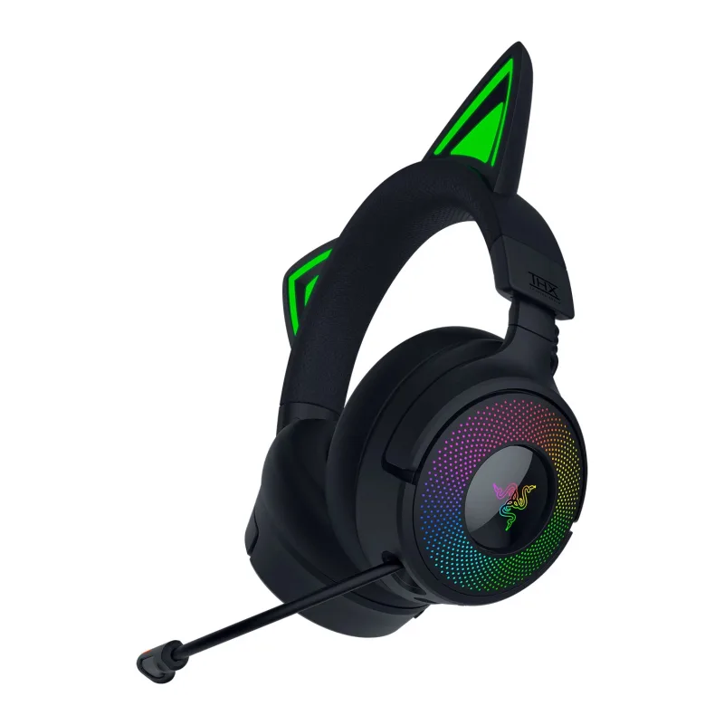 Razer Kraken Kitty V3 Pro Wireless Gaming Over-Ear Headset with Chroma RGB - Black
