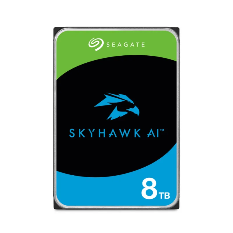 Seagate Surveillance HDD SkyHawk AI 8TB - ST8000VE001 - Supports 64 HD Cameras & 32 AI Streams