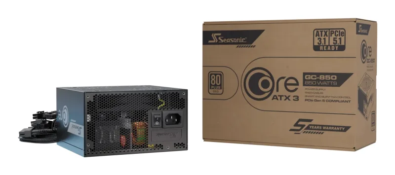 Seasonic CORE GC-850 ATX 3.1 power supply unit 850 W 20+4 pin ATX Blac