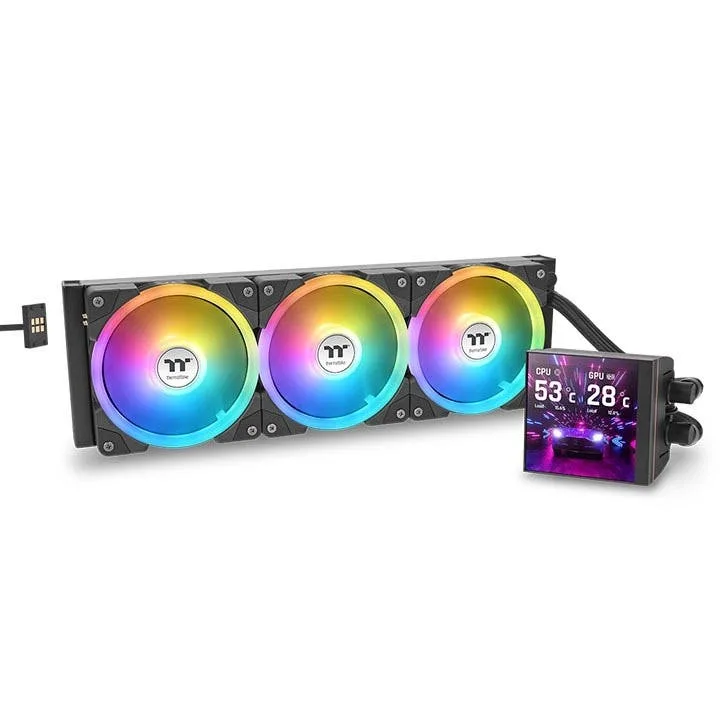 Thermaltake 360mm MAGFloe 360 Ultra ARGB Sync Black All-in-One CPU Hydro Cooler - CL-W432-PL12SW-A