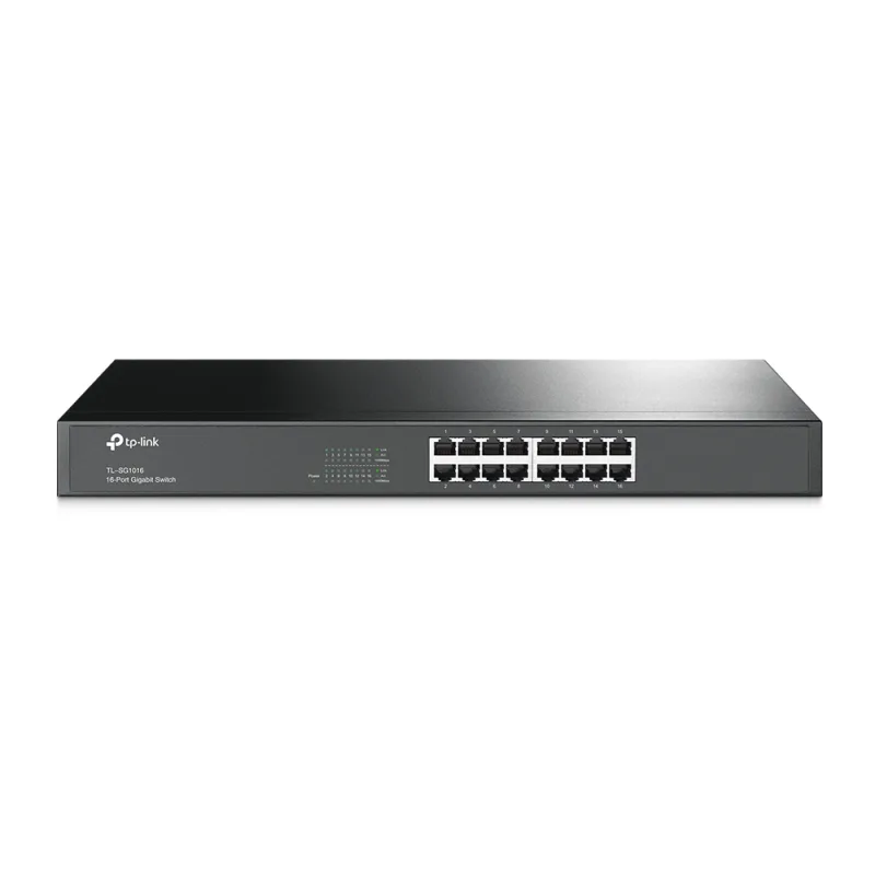 TP-LINK TL-SG1016 16 Port Gigabit Ethernet RJ45 Network Switch - Auto MDI/MDIX, Energy Efficient, High Performance