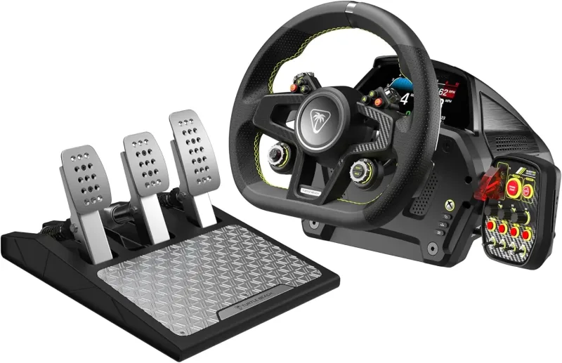 Turtle Beach VelocityOne Race Simulator With Wheels & Pedals - Black