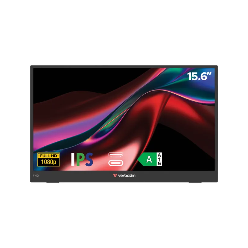 Verbatim 15.6 IPS Full HD USB-C Light Portable Monitor