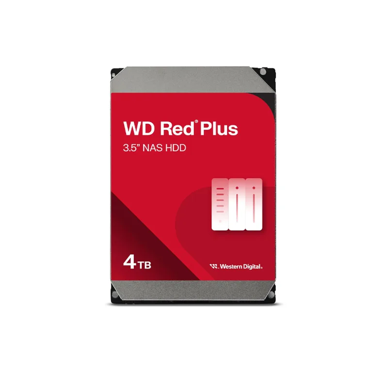 Western Digital Red Plus 4TB 3.5" SATA 6GB/s 5400RPM Internal Hard Drive