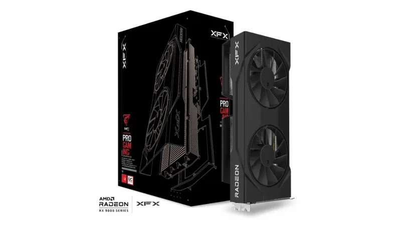 XFX Swift AMD Radeon RX 9060 XT OC Gaming 8GB GDDR6 GPU - Up to 3320MHz Boost Clock, PCIe 5.0